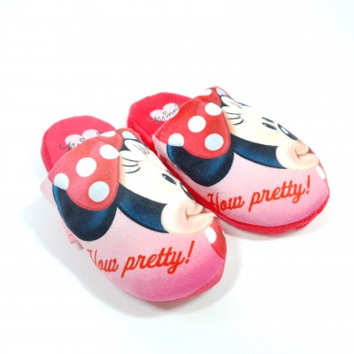 Dievčenské detské papuče Minnie Mouse 14092 Red